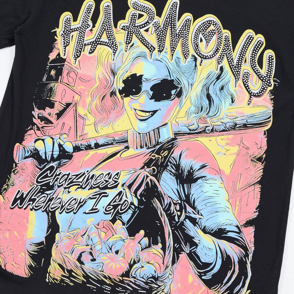 Harmony Craziness Wherever I Go Graphic T-Shirt — detail