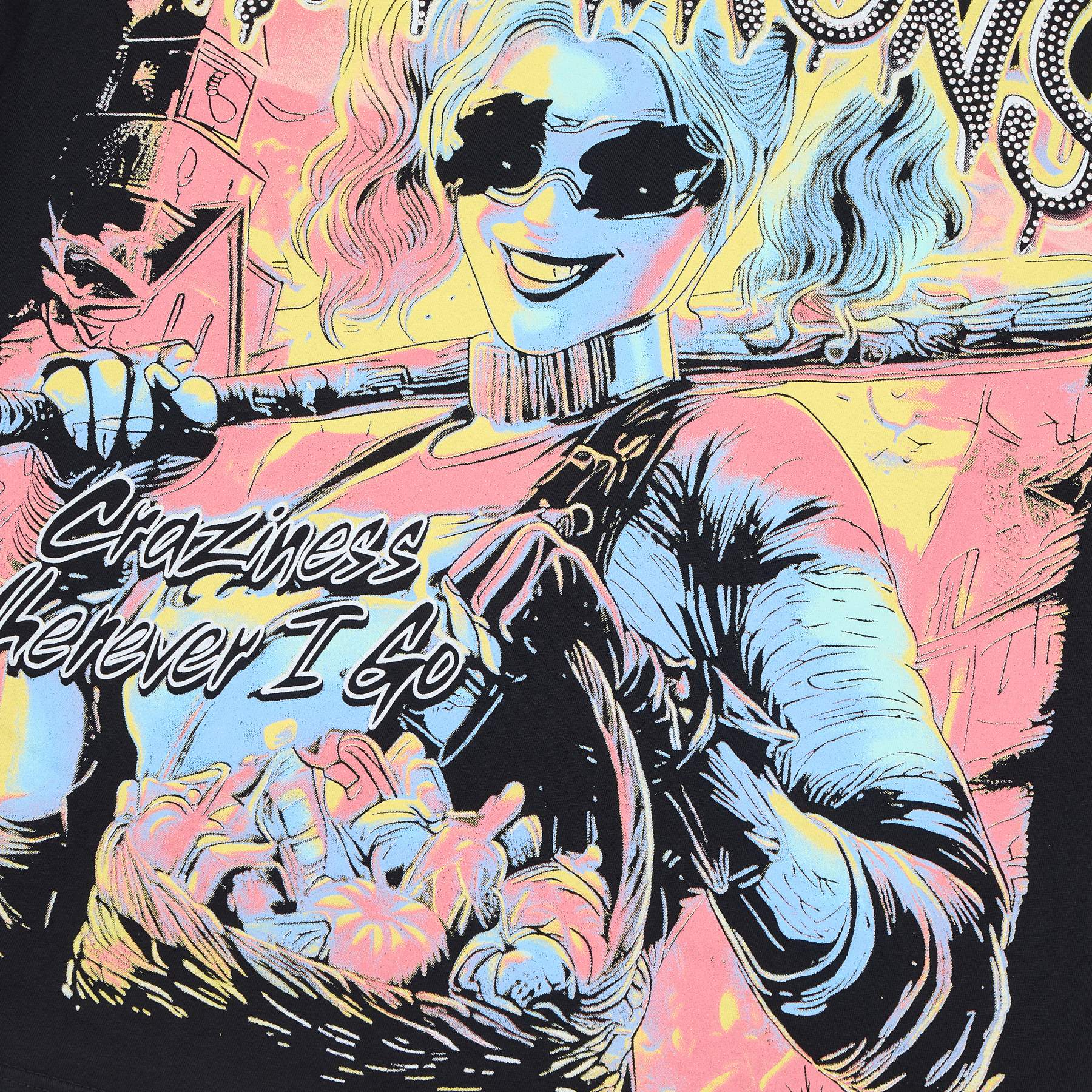 Harmony Craziness Wherever I Go Graphic T-Shirt — detail