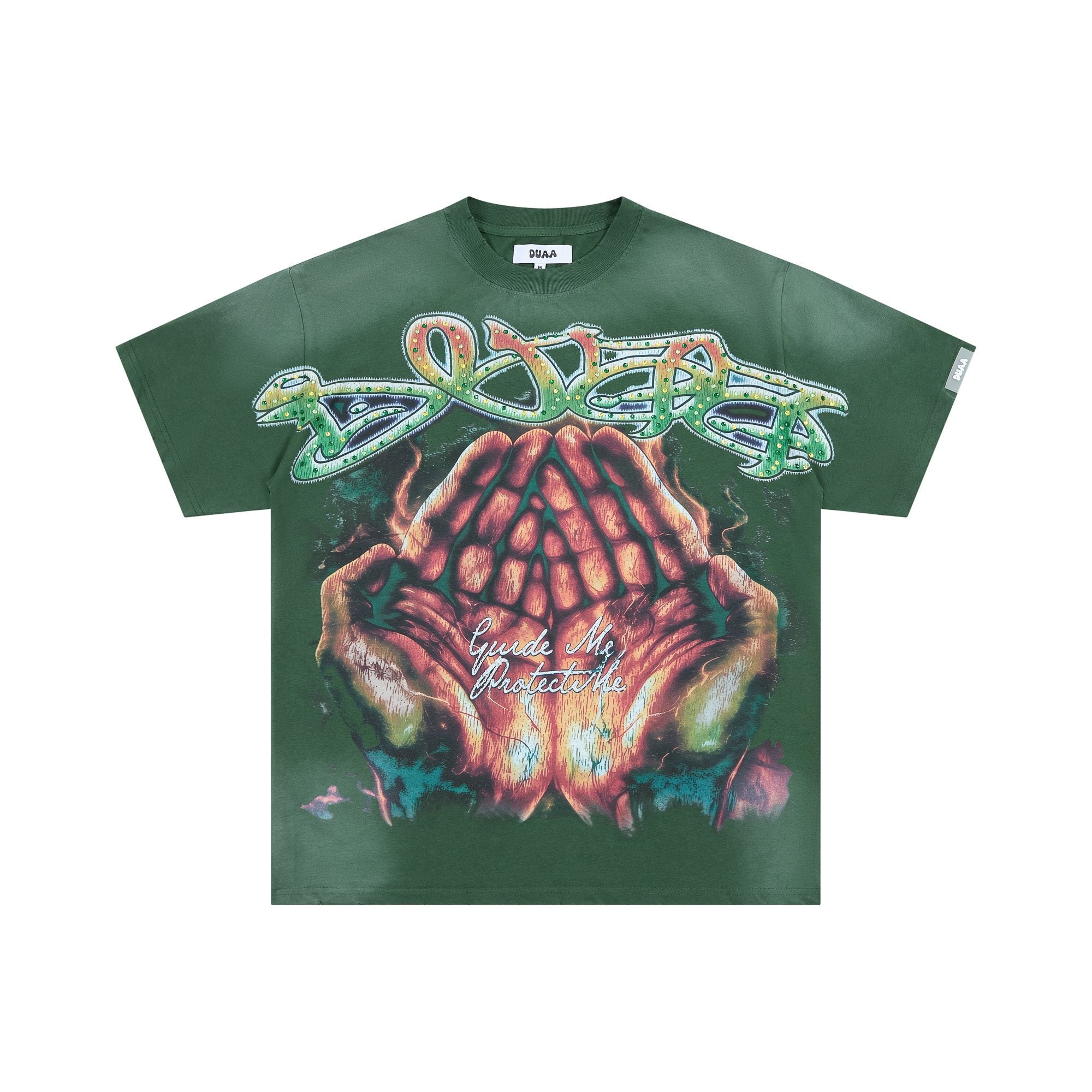 DUAA Rhinestone Monkey Graphic T-Shirt — hero