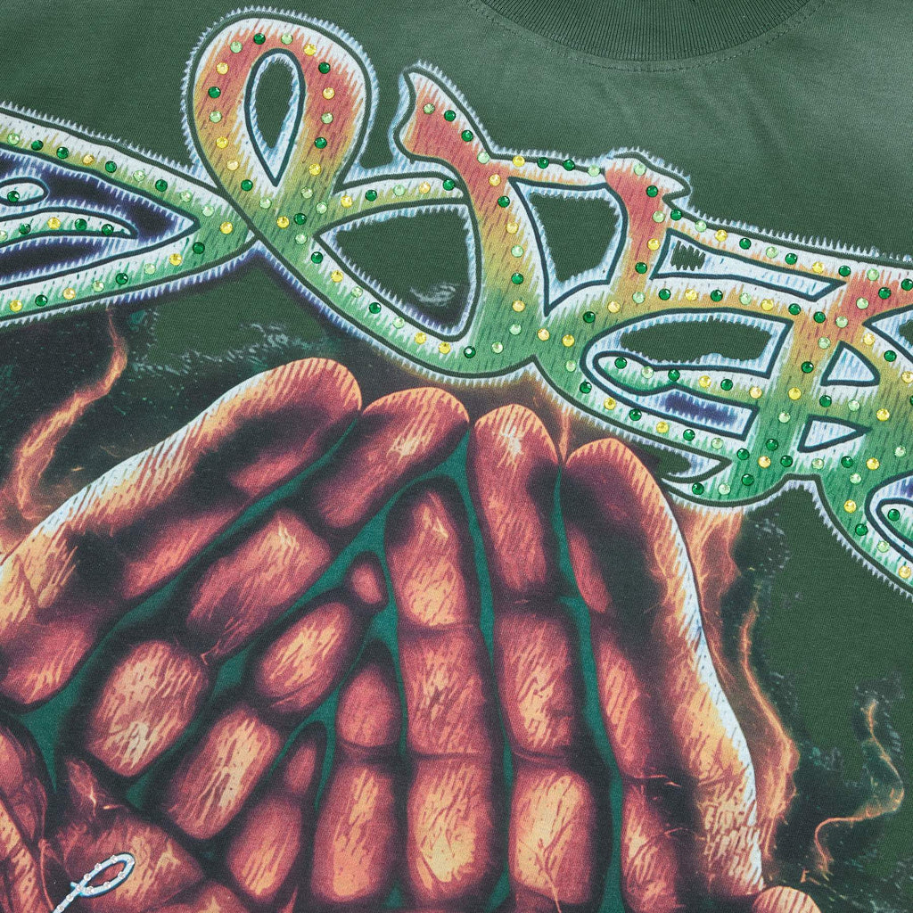 DUAA Rhinestone Monkey Graphic T-Shirt — detail