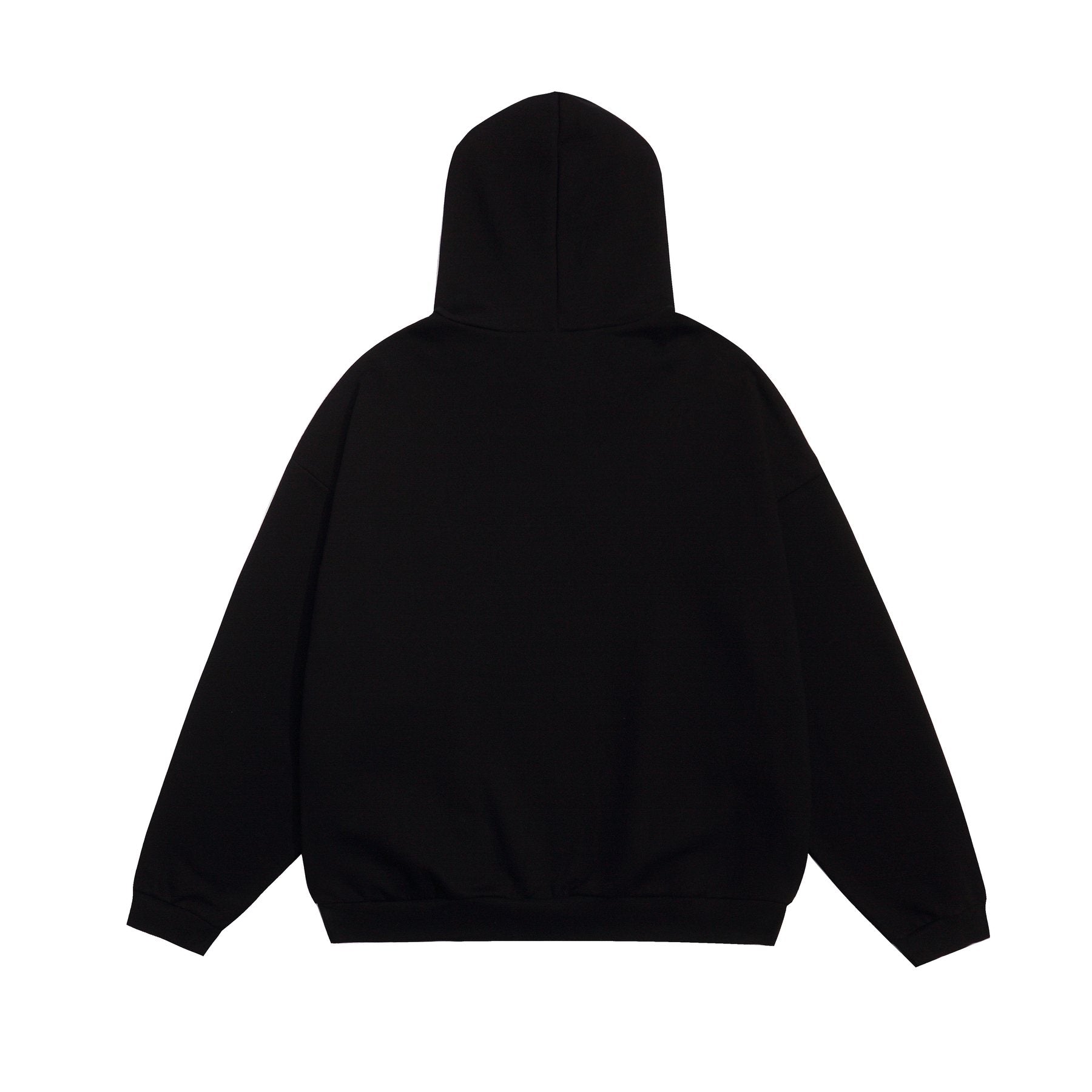 Fear of God Essentials Arched Graphic Hoodie in Black — back