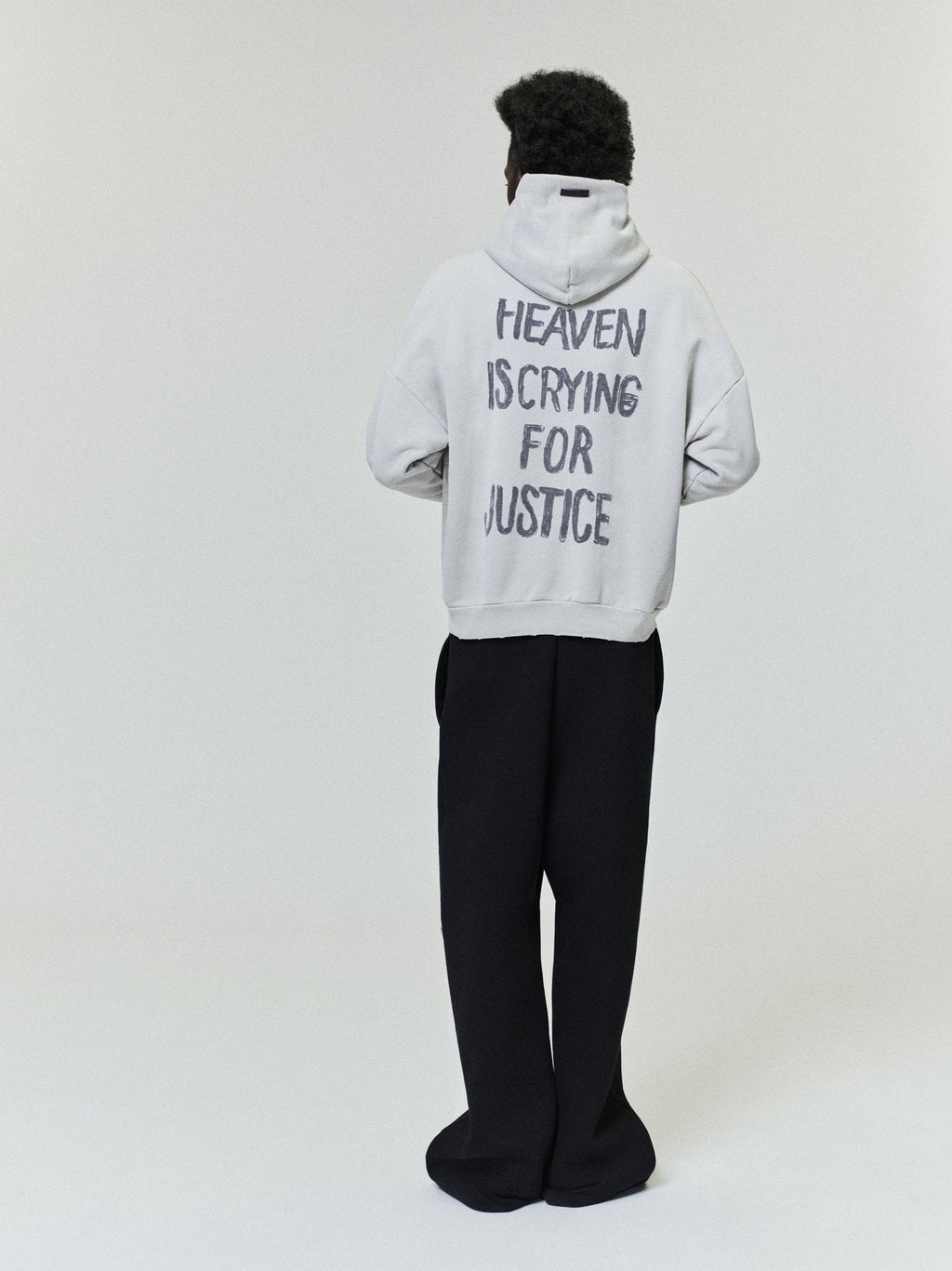 Fear of God Heaven Is Crying for Justice Graphic Hoodie — context