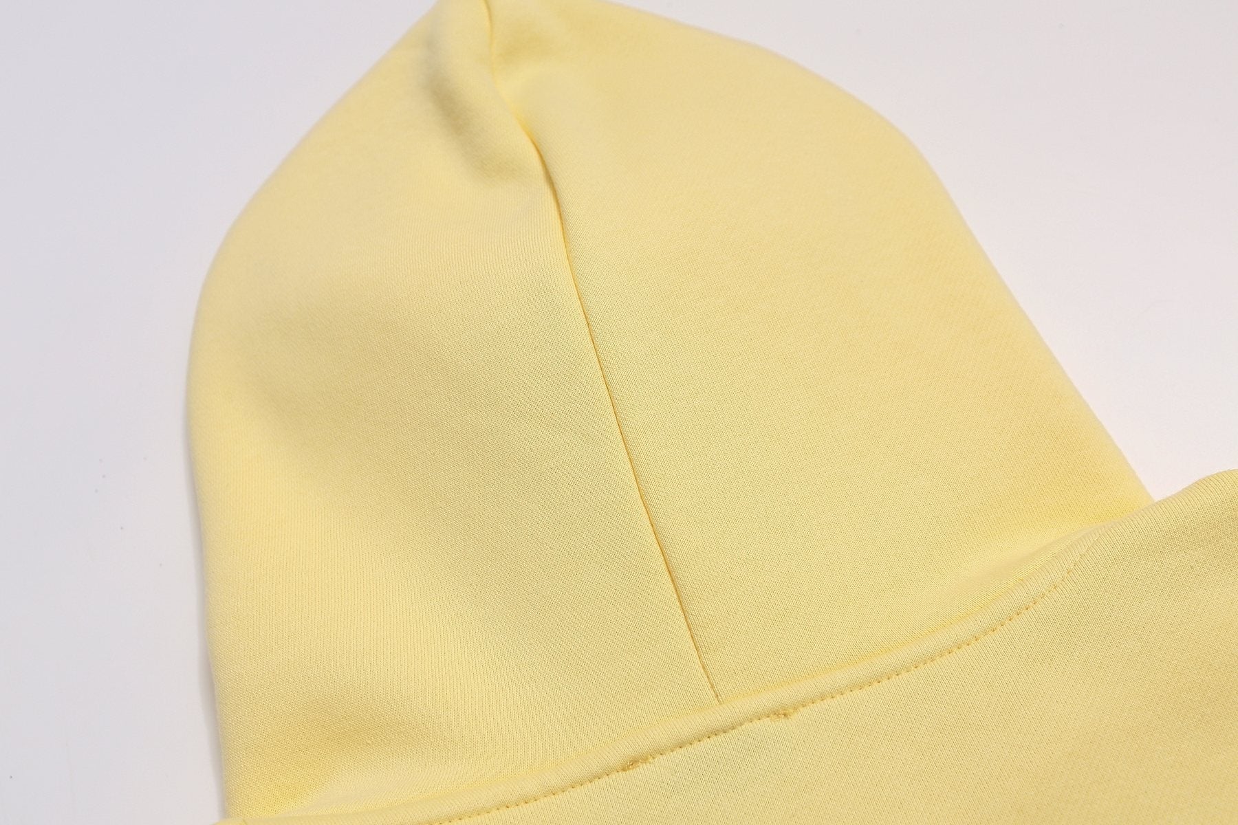 FOG Educate the Young Pale Yellow Hoodie — detail