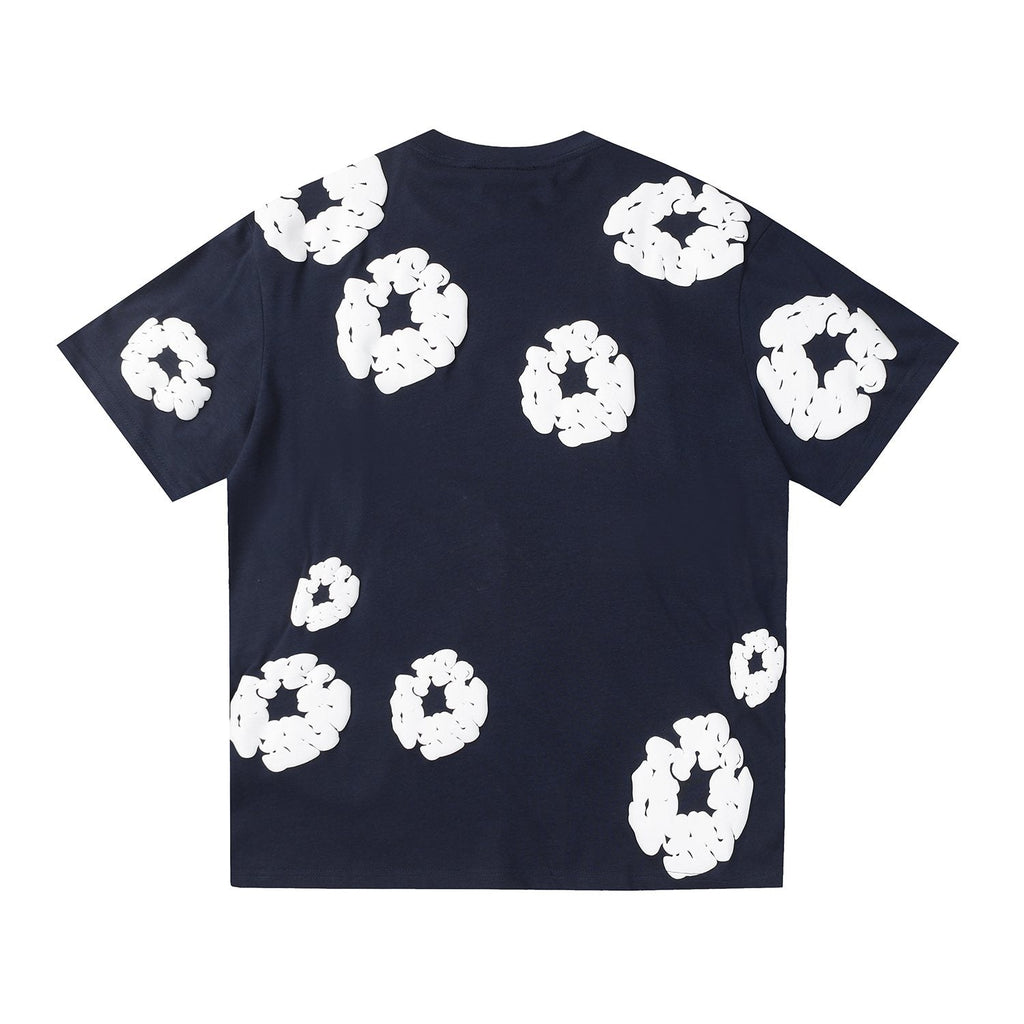DENIM TEARS All-Over White Flower Print T-Shirt — back