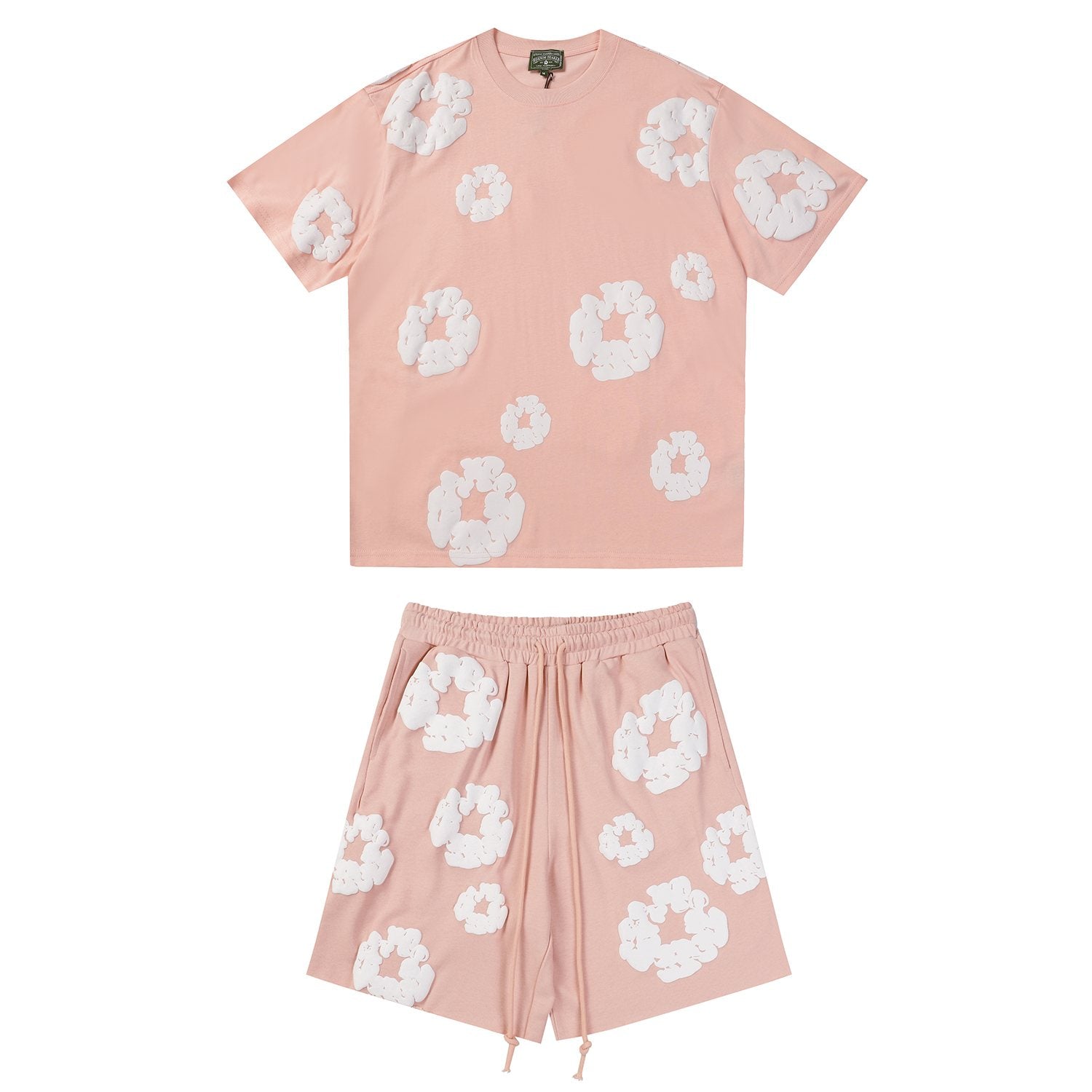 DENIM TEARS Floral Cloud Print Short-Sleeve Set — front
