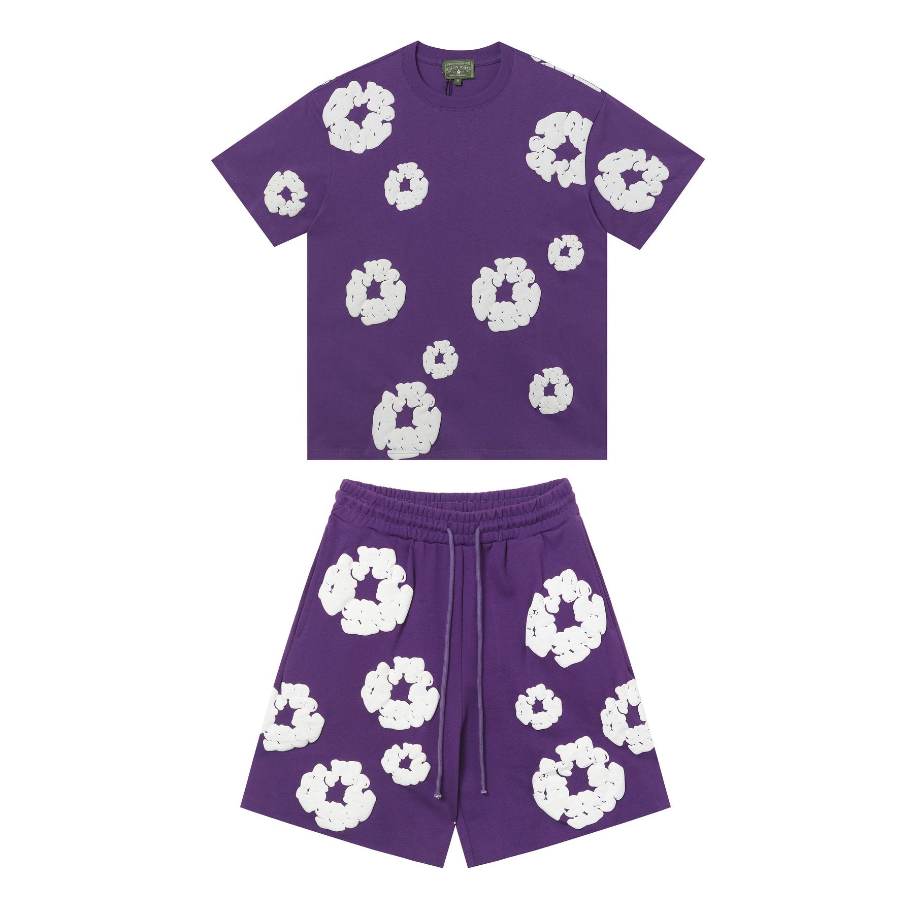 DENIM TEARS Cotton Wreath Graphic Short-Sleeve Set — front