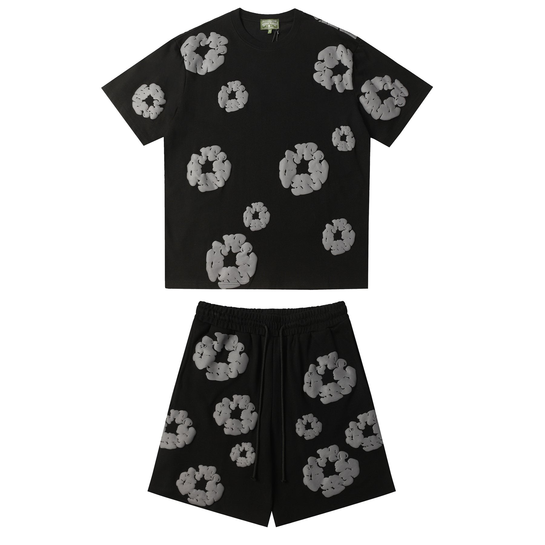 DENIM TEARS Cotton Wreath Graphic Short-Sleeve Set — front