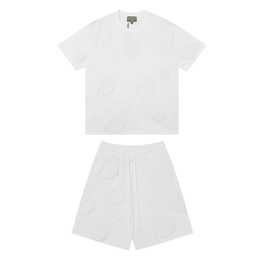 DENIM TEARS Cotton Wreath Graphic Short-Sleeve Set — front