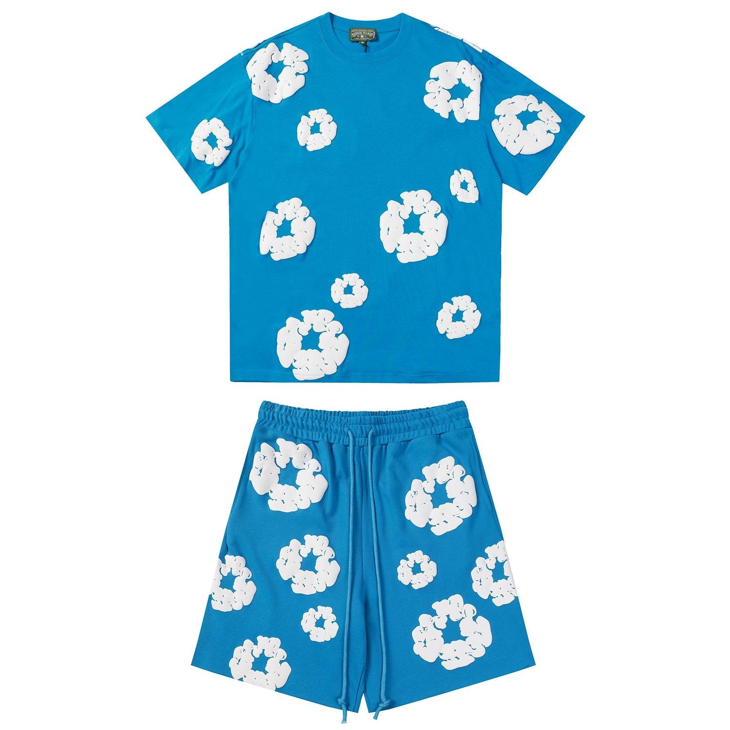 DENIM TEARS Cotton Wreath Graphic Short-Sleeve Set — front