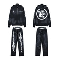Hellstar Circle Back Zip Hoodie and Pants Set — front