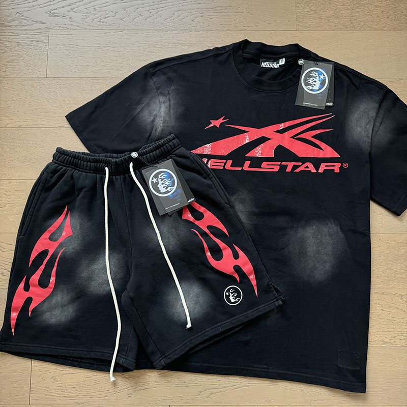 Hellstar Eat Us Star Graphic Short-Sleeve Set — front