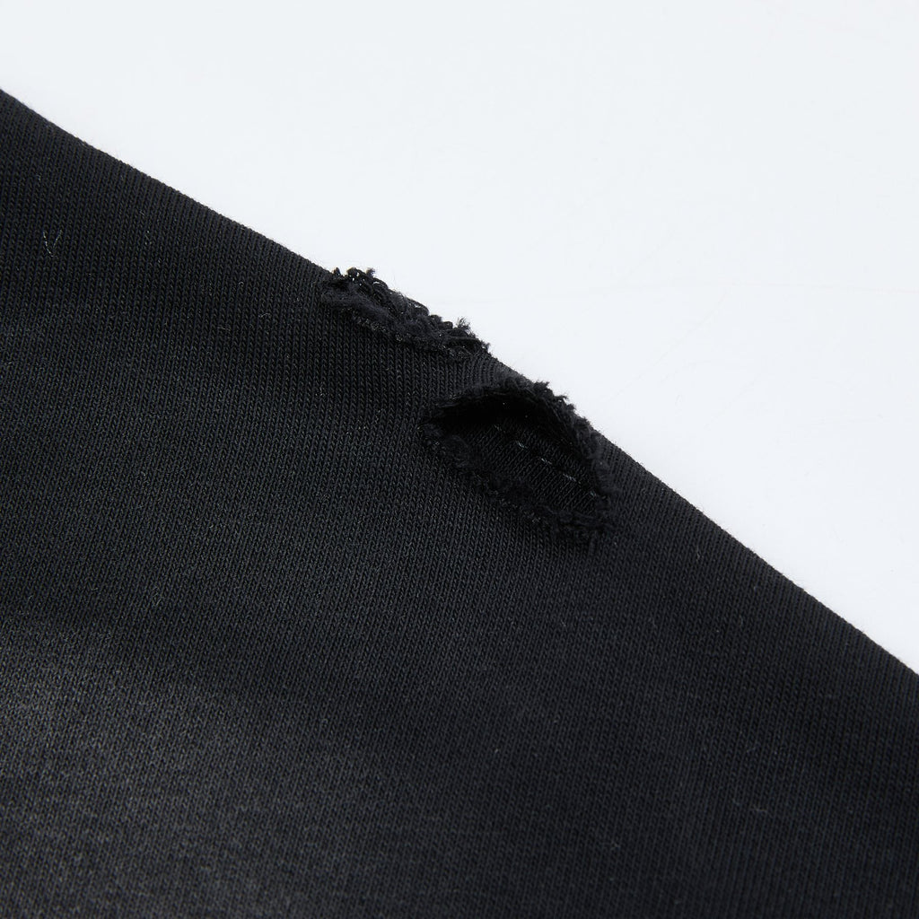 HARMONY Raw-Edge Graphic T-Shirt — fabric_closeup