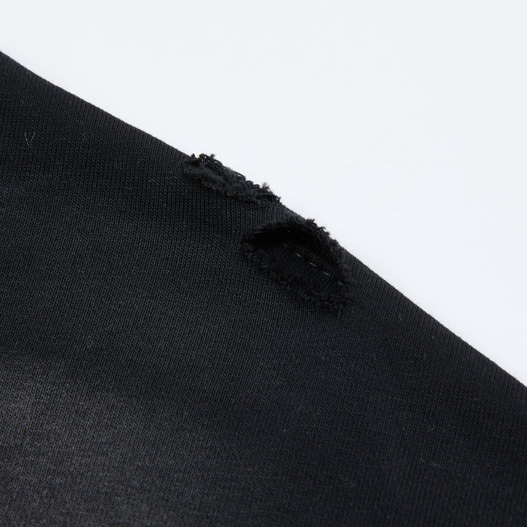 HARMONY Raw-Edge Graphic T-Shirt — fabric_closeup