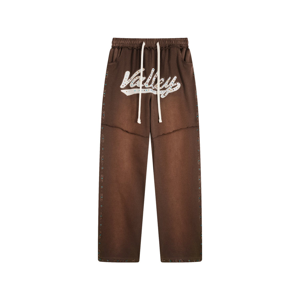 Valley Rhinestone Graphic Sweatpants — front