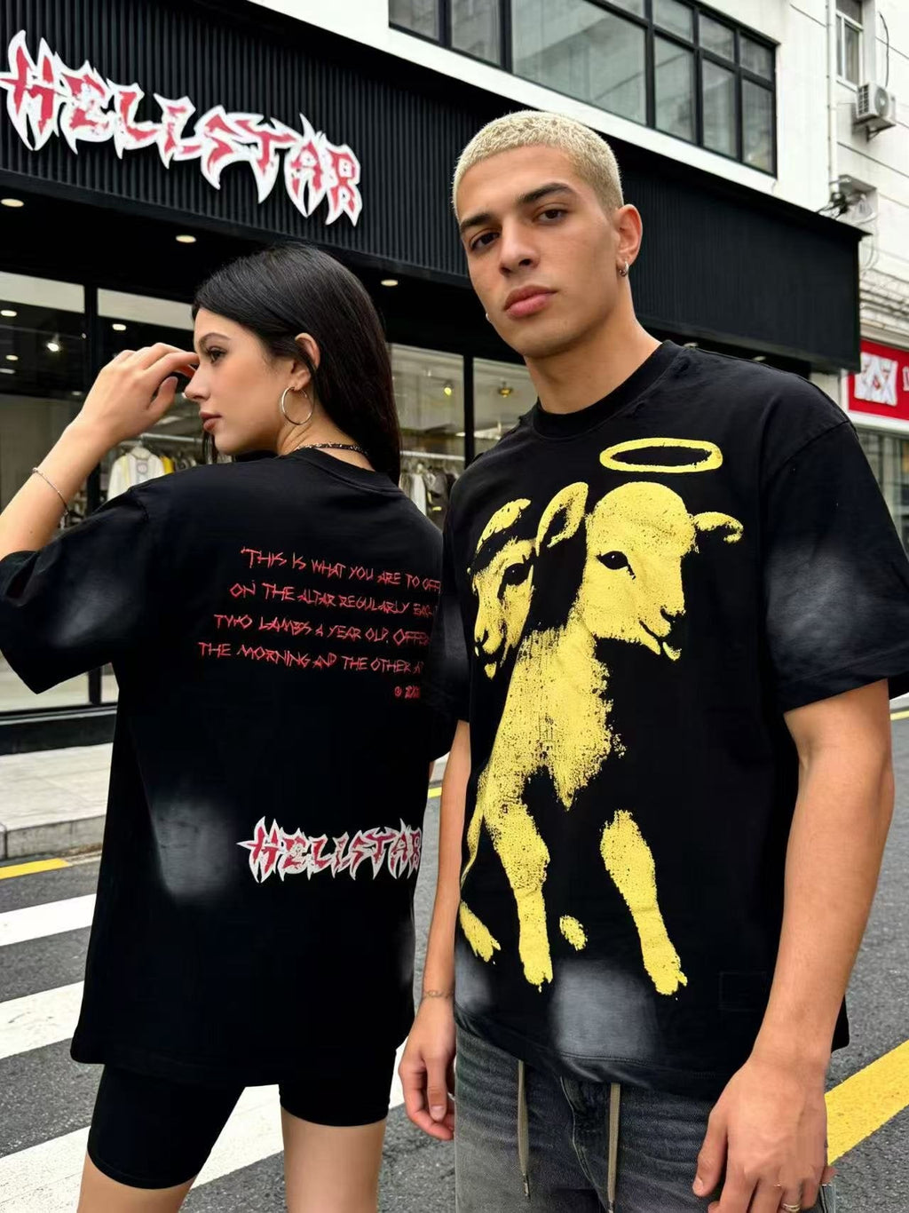 Hellstar Lamb Halo Graphic T-Shirt — context
