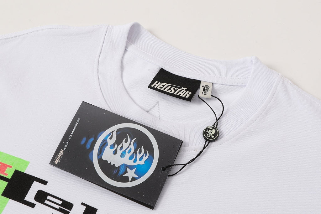 Hellstar Cartoon Graphic Short-Sleeve T-Shirt — hang_tag