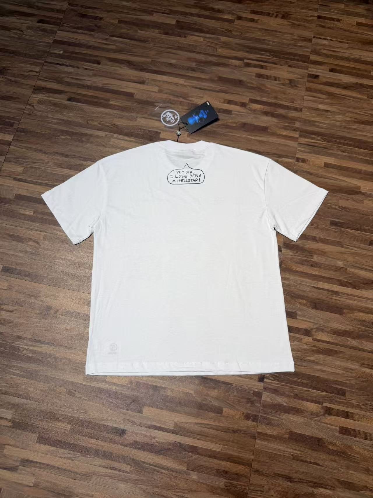 Hellstar Cartoon Graphic Short-Sleeve T-Shirt — back
