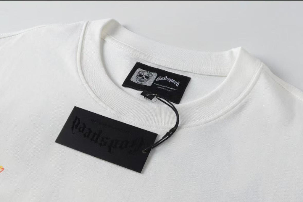 Godspeed Worship Ritual Statue Graphic T-Shirt — hang_tag