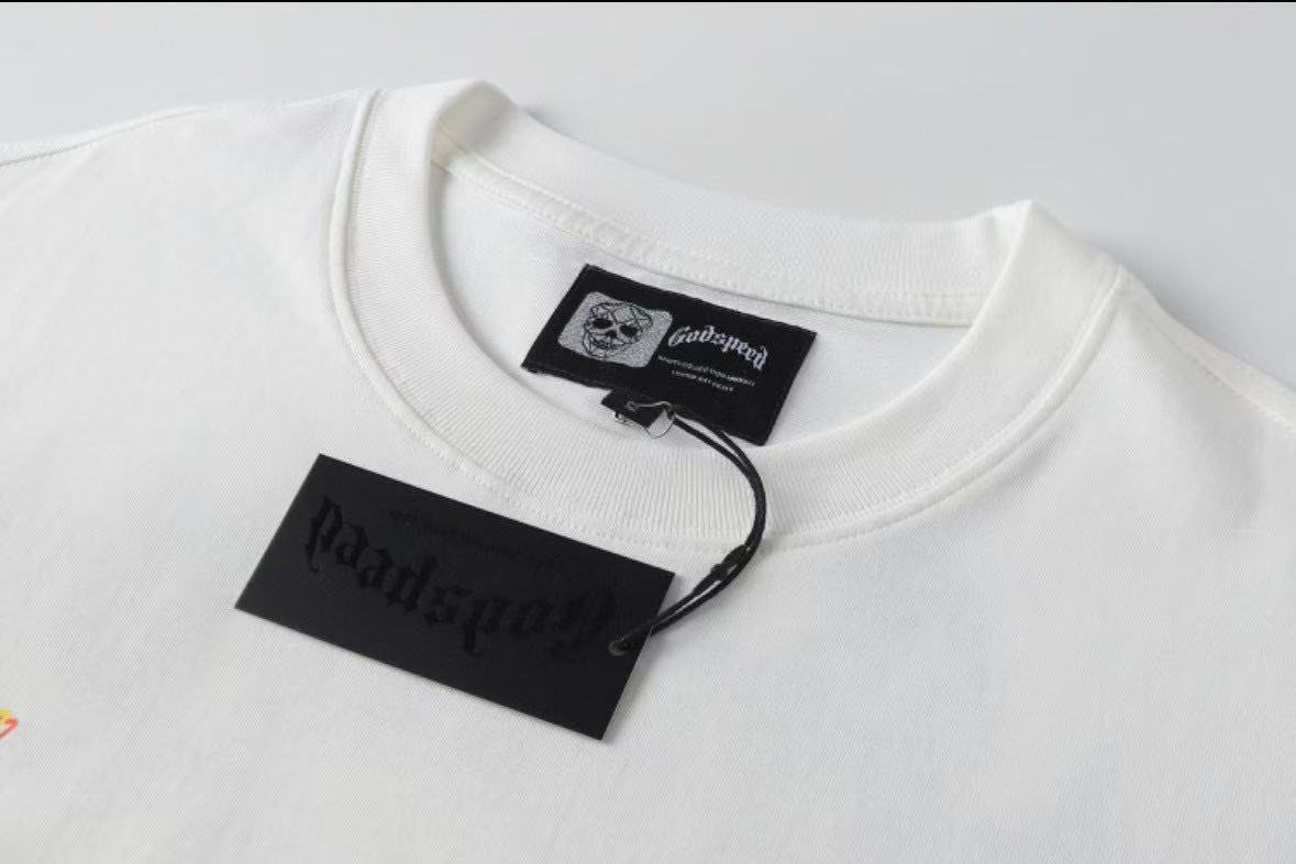 Godspeed Worship Ritual Statue Graphic T-Shirt — hang_tag