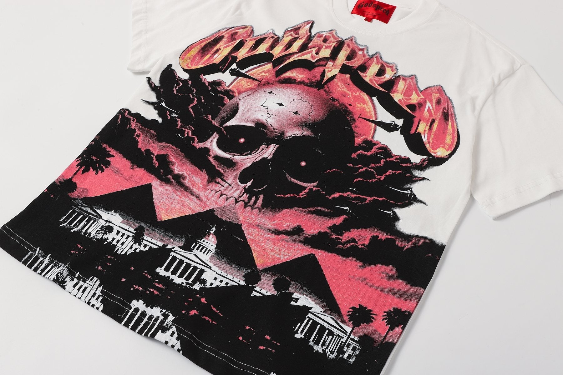 Godspeed Skull Graphic Short-Sleeve T-Shirt — detail