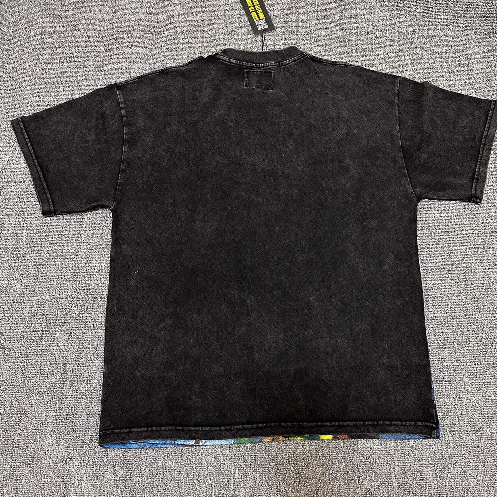 Godspeed Washed Black Graphic Short-Sleeve T-Shirt — back