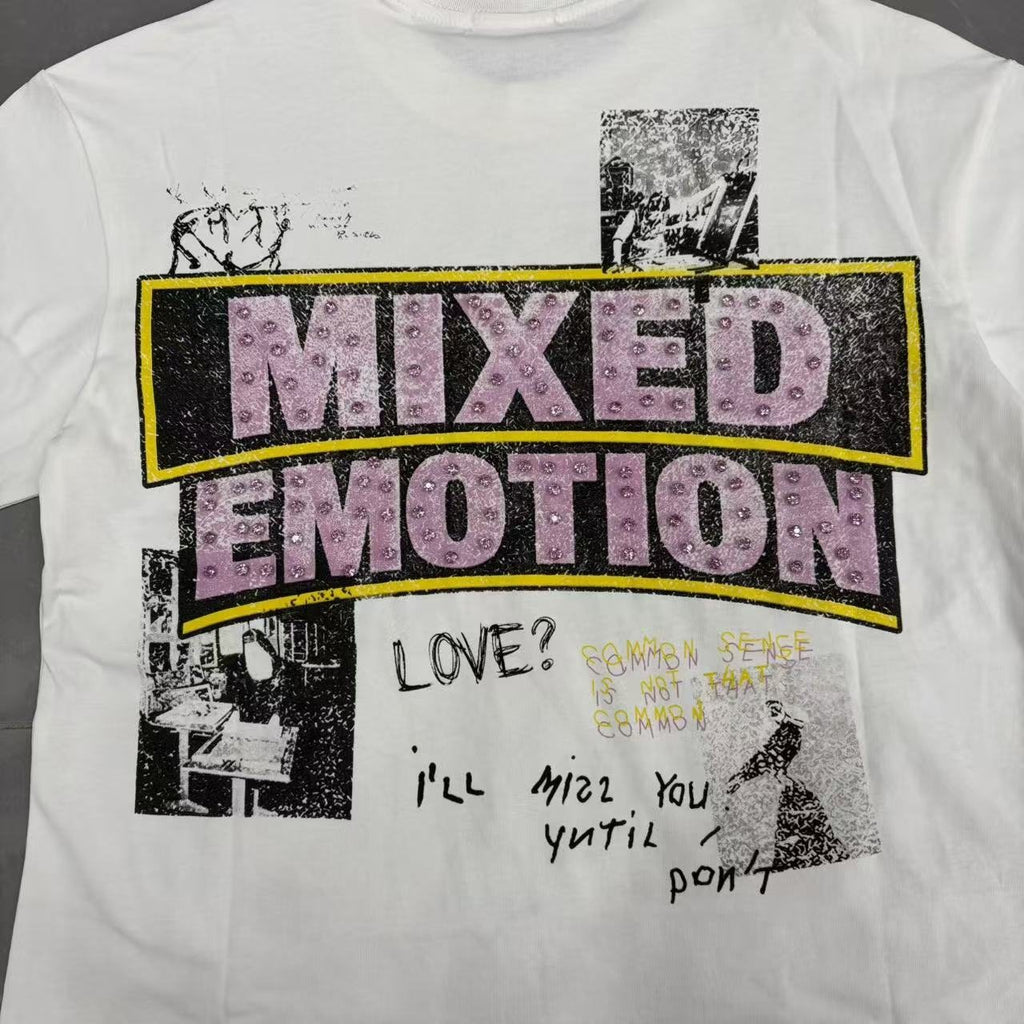 Mixed Emotion Short-Sleeve T-Shirt - White — detail