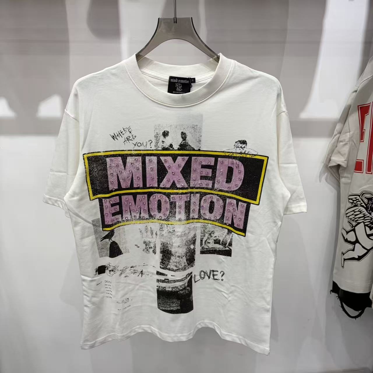 Mixed Emotion Short-Sleeve T-Shirt - White — context