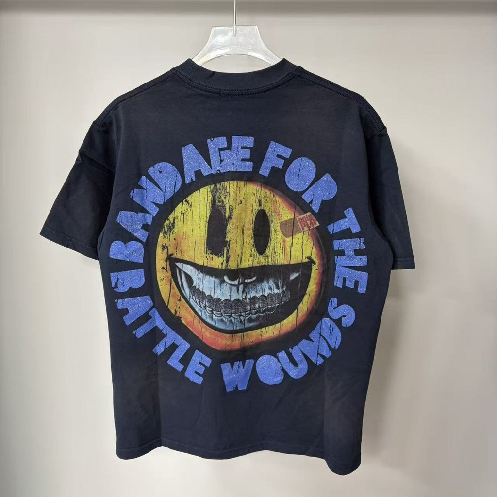 Rough Play Bandage Smile Graphic T-Shirt — hero