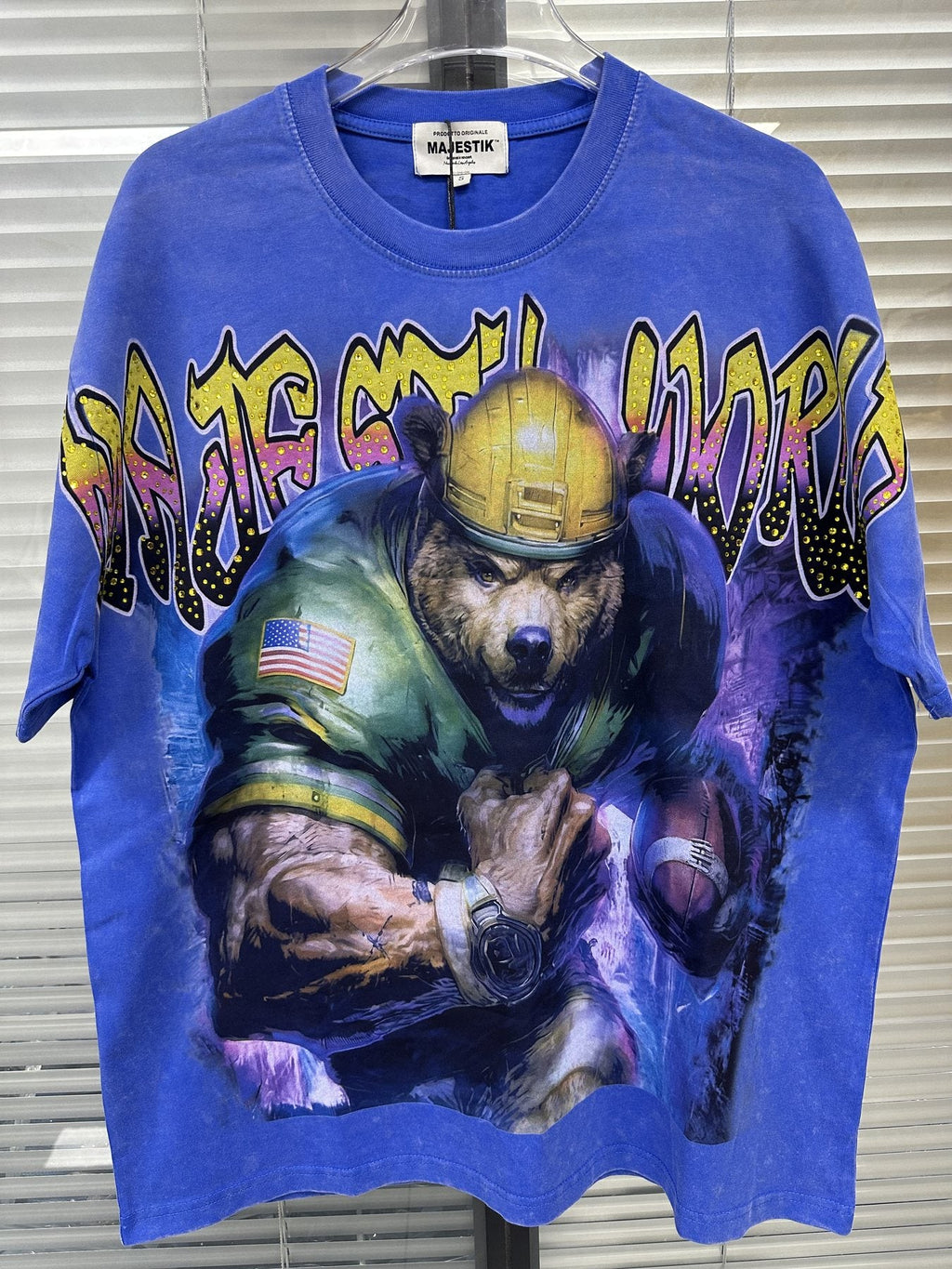 MAJESTIK Football Graphic T-Shirt — front
