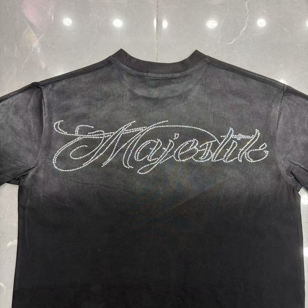 MAJESTIK Astronaut Horse Graphic T-Shirt — detail