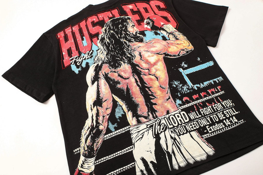 Life Hustlere Boxing Graphic T-Shirt — detail