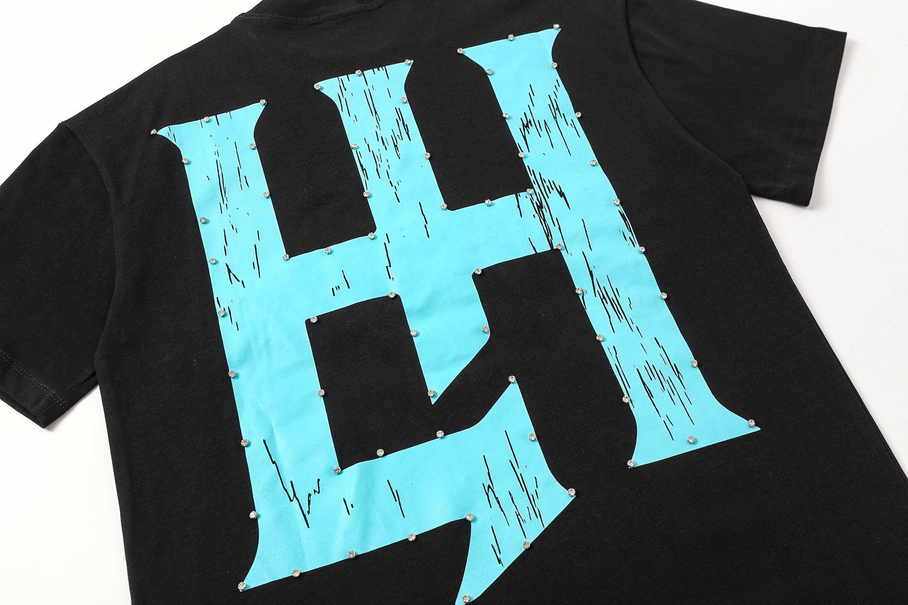 Life Hustlere Blue HH Graphic T-Shirt — detail