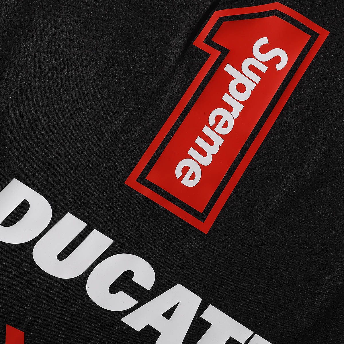 Supreme Ducati Racing Graphic Raglan T-Shirt — detail