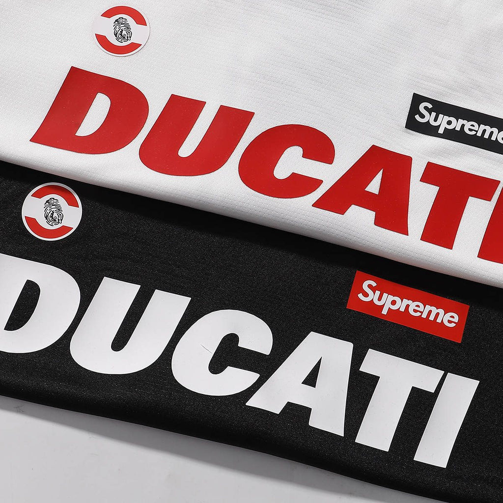 Supreme Ducati Racing Graphic Raglan T-Shirt — detail