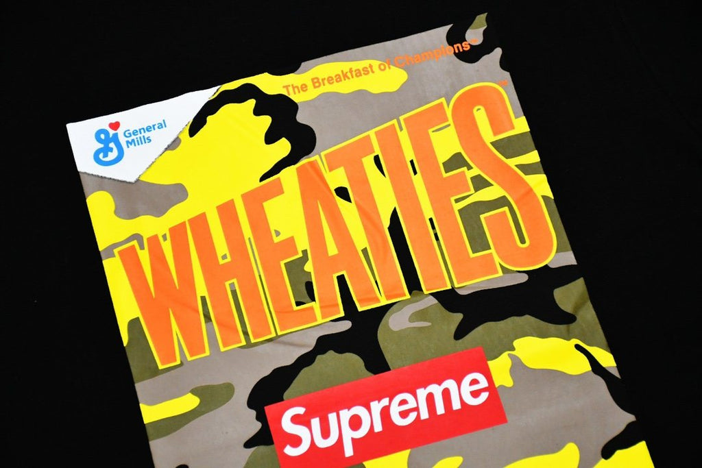 Supreme Wheaties Cereal Box Graphic T-Shirt — detail