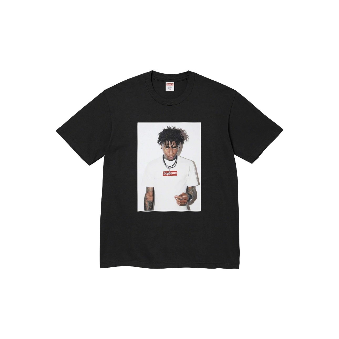 Supreme NBA YoungBoy Portrait Graphic T-Shirt — hero