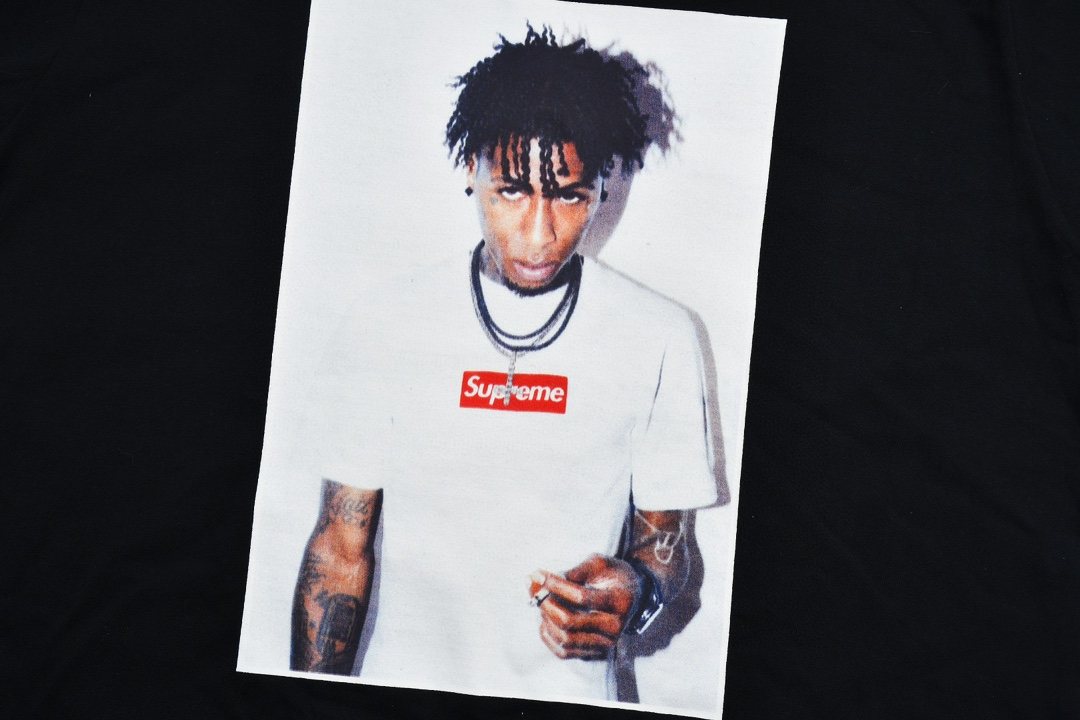Supreme NBA YoungBoy Portrait Graphic T-Shirt — detail
