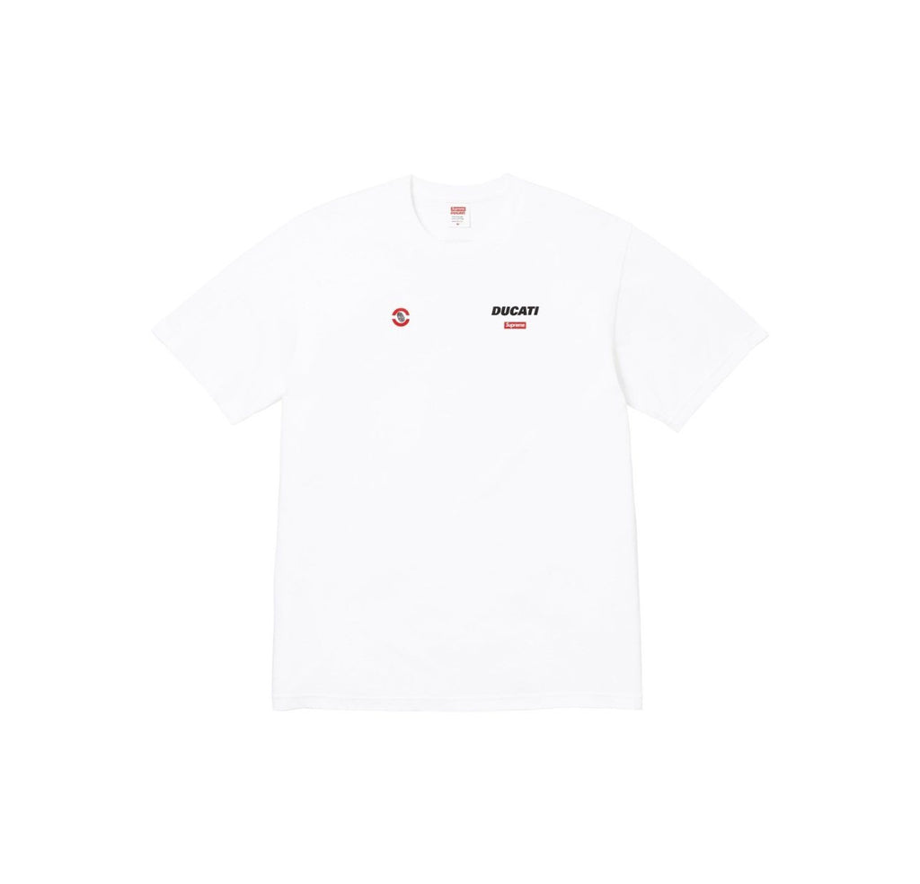Supreme Ducati Sponsor Graphic Short-Sleeve T-Shirt — hero