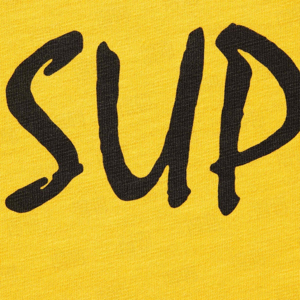 Supreme Front Logo Short-Sleeve T-Shirt — fabric_closeup