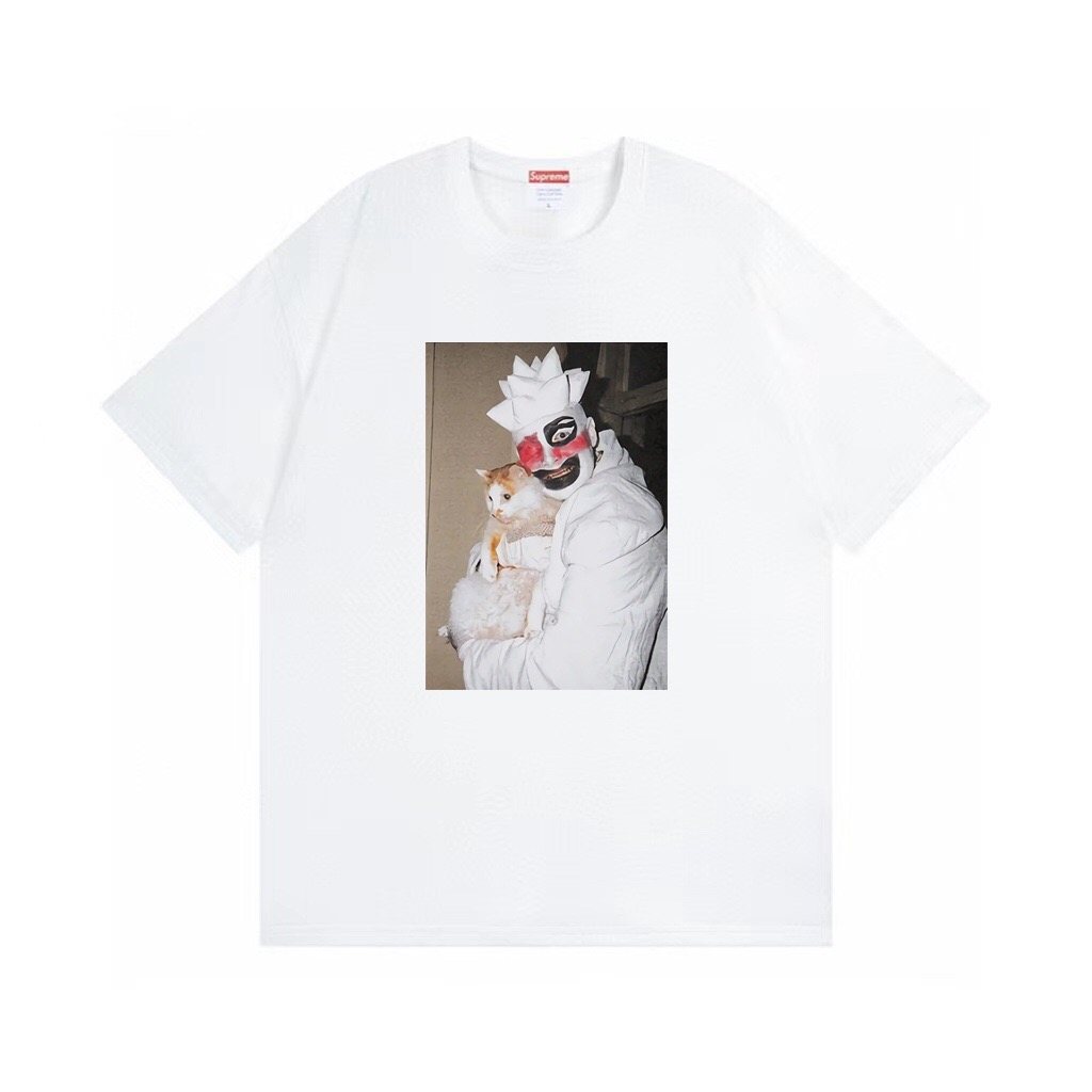 Supreme Clown Cat Graphic T-Shirt — hero
