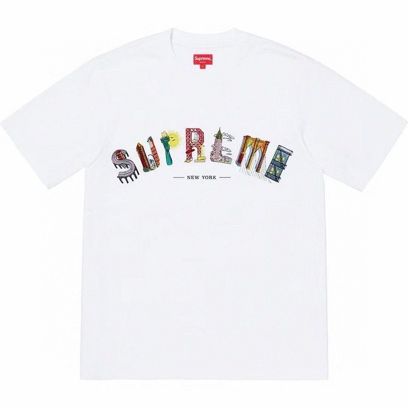 Supreme Multicolor Wordmark Short-Sleeve T-Shirt — hero