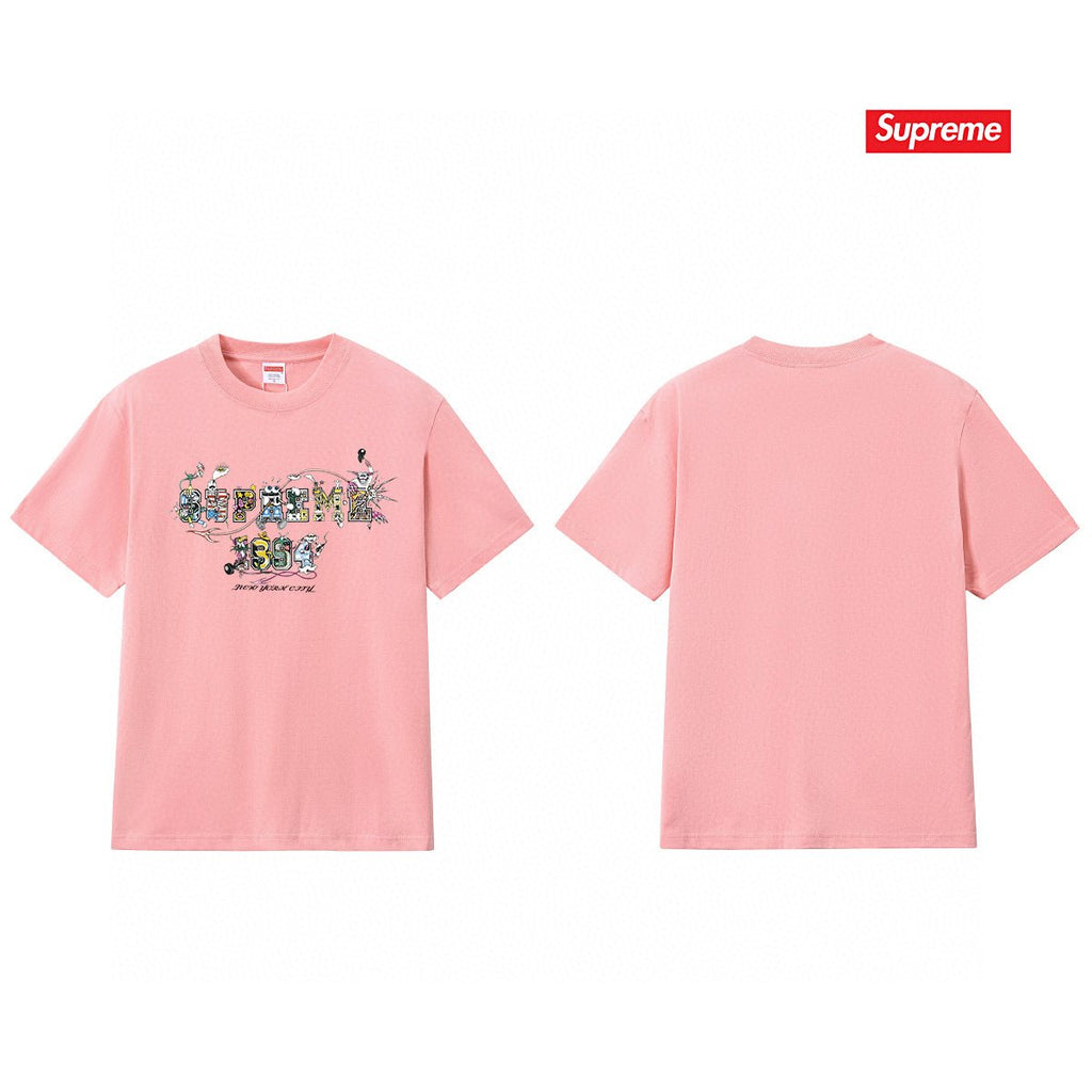 Supreme Cartoon Letter Graphic T-Shirt — back