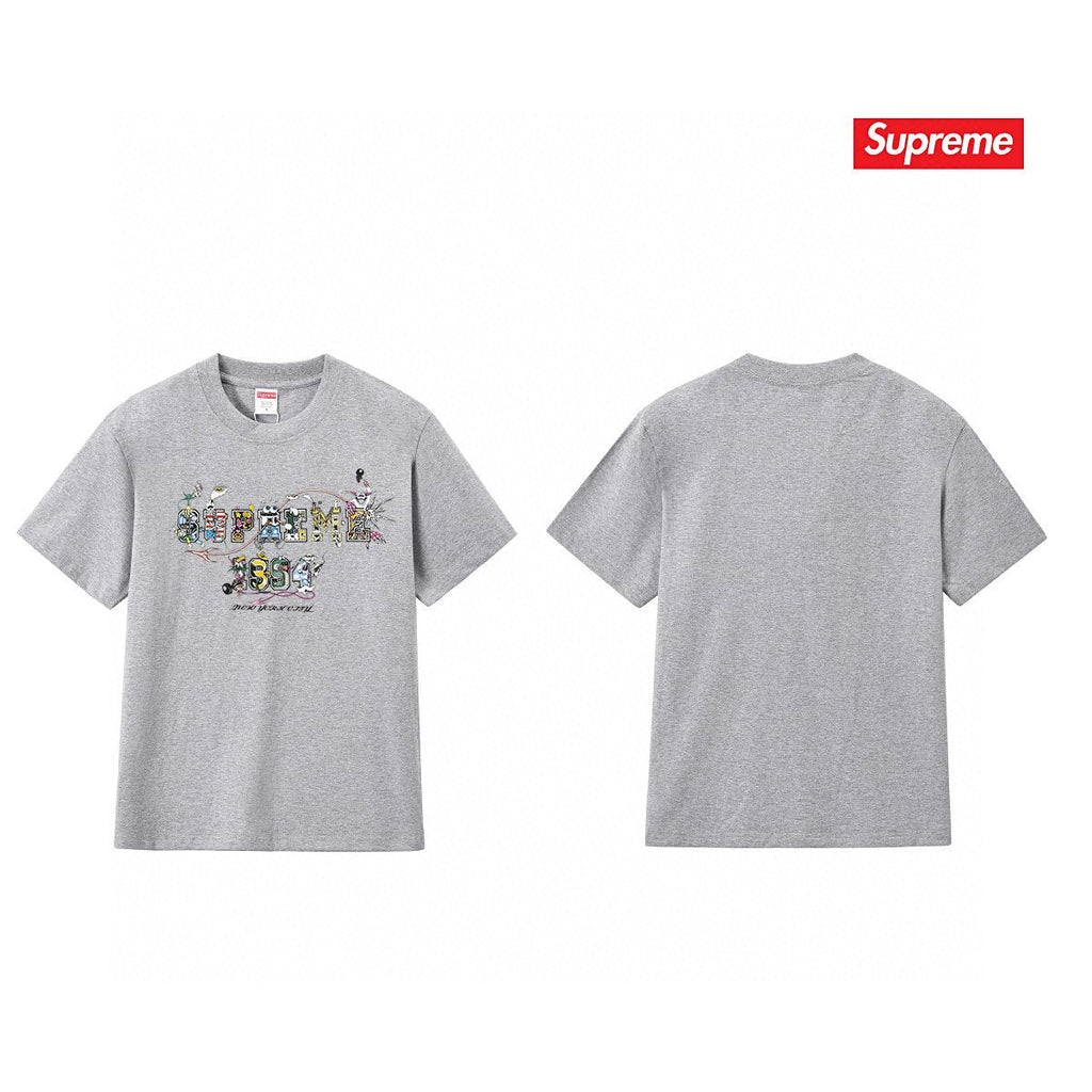 Supreme Cartoon Letter Graphic T-Shirt — back