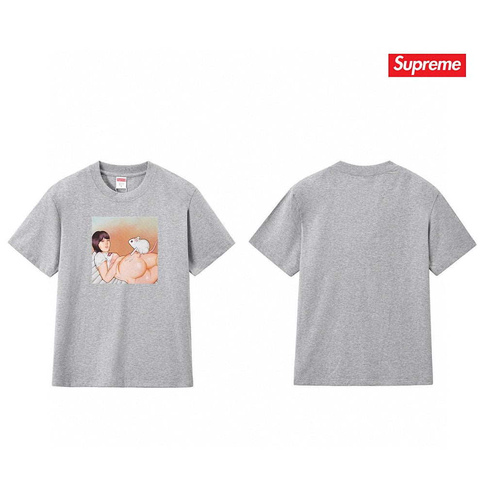 Supreme Anime-Style Graphic Short-Sleeve T-Shirt — back