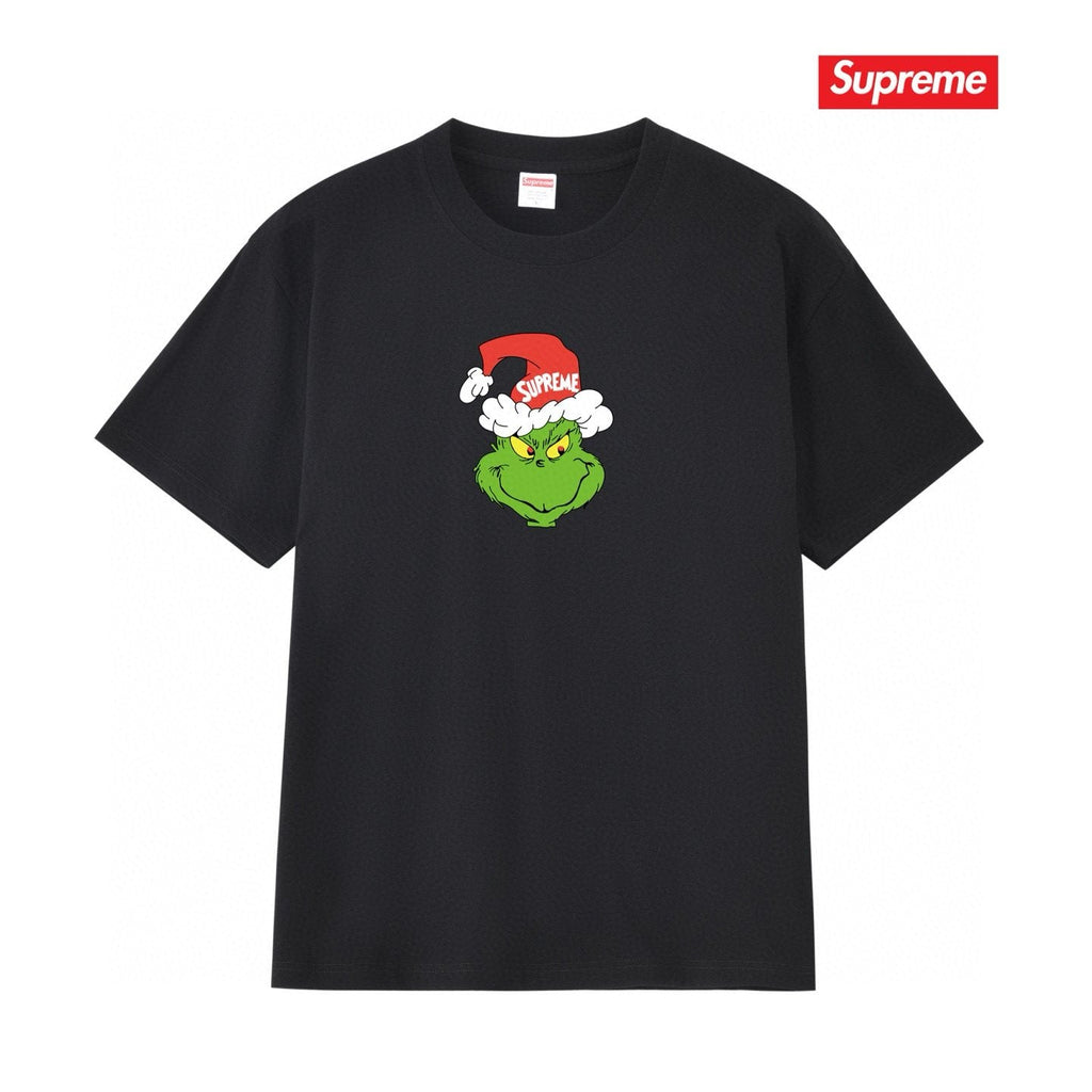 Supreme Grinch Santa Graphic T-Shirt — hero