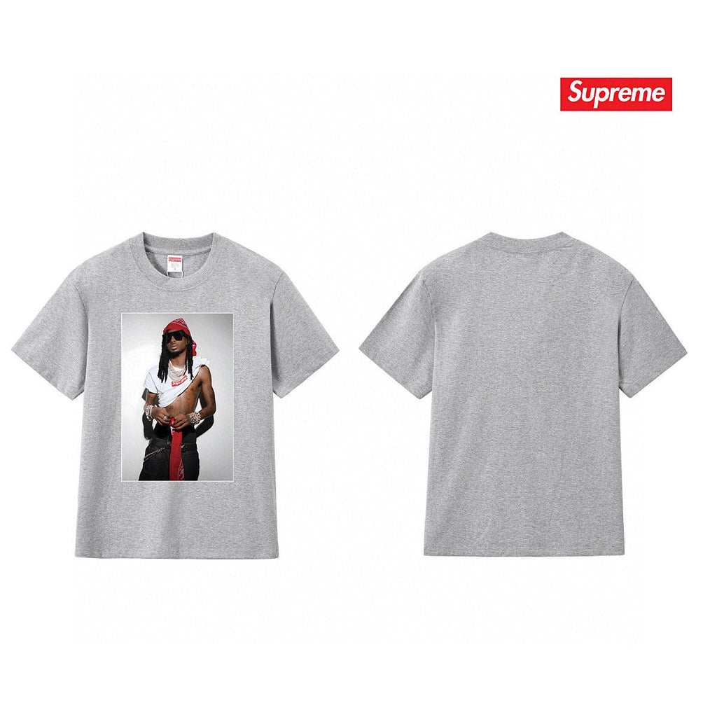 Supreme Playbi Caarti Portrait Graphic T-Shirt — back