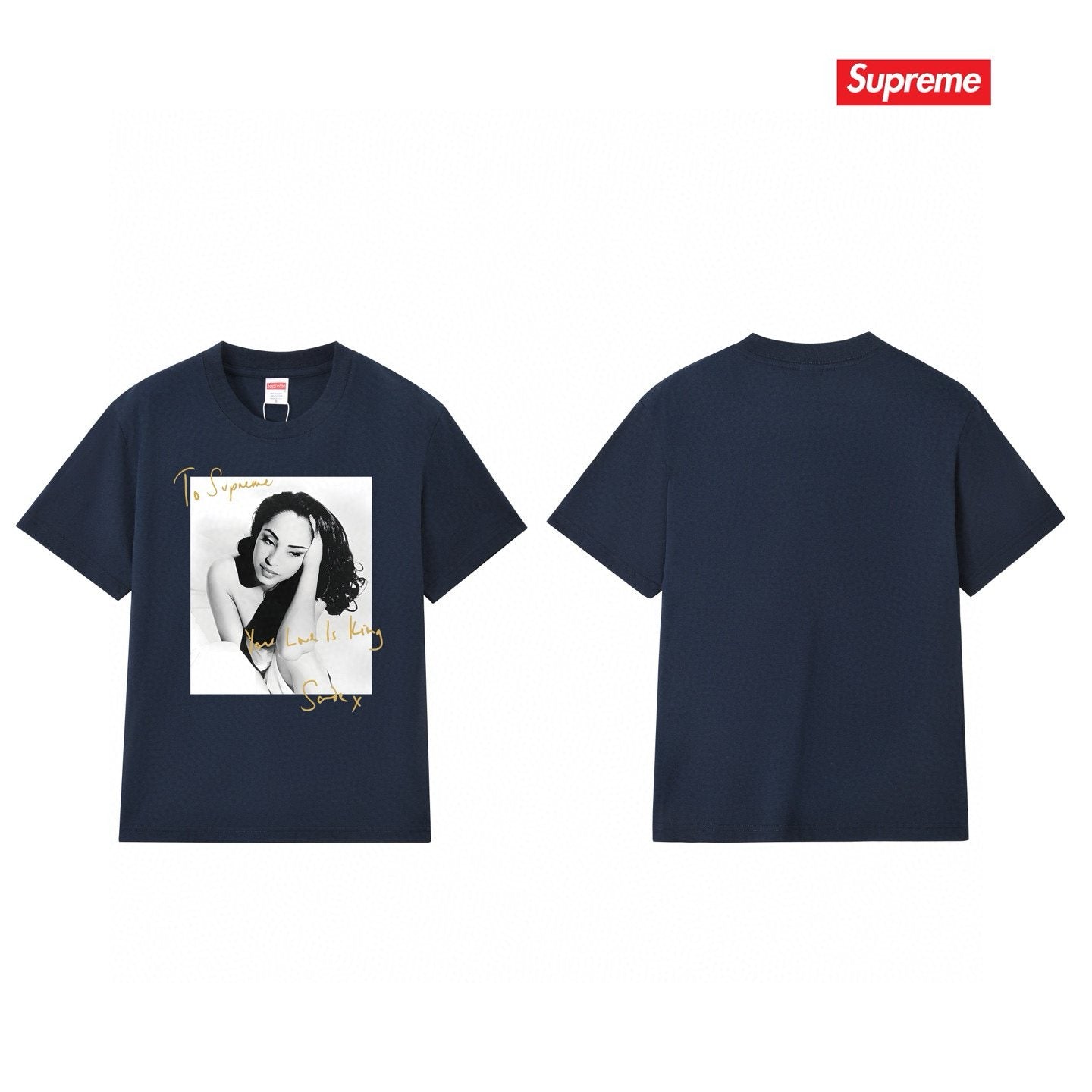 Supreme Sade Portrait Graphic T-Shirt — comparison
