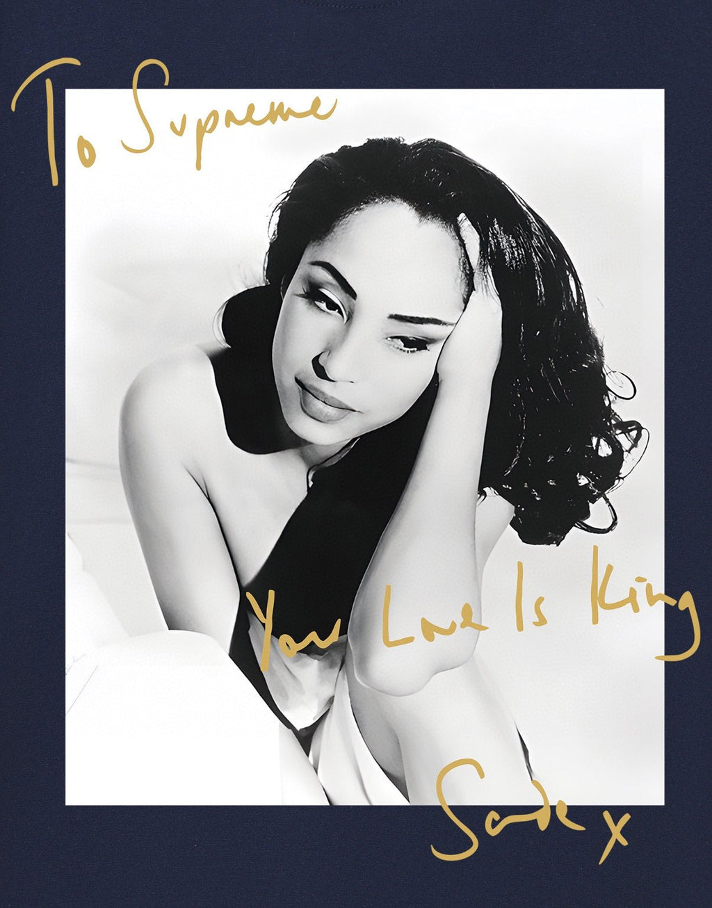 Supreme Sade Portrait Graphic T-Shirt — detail