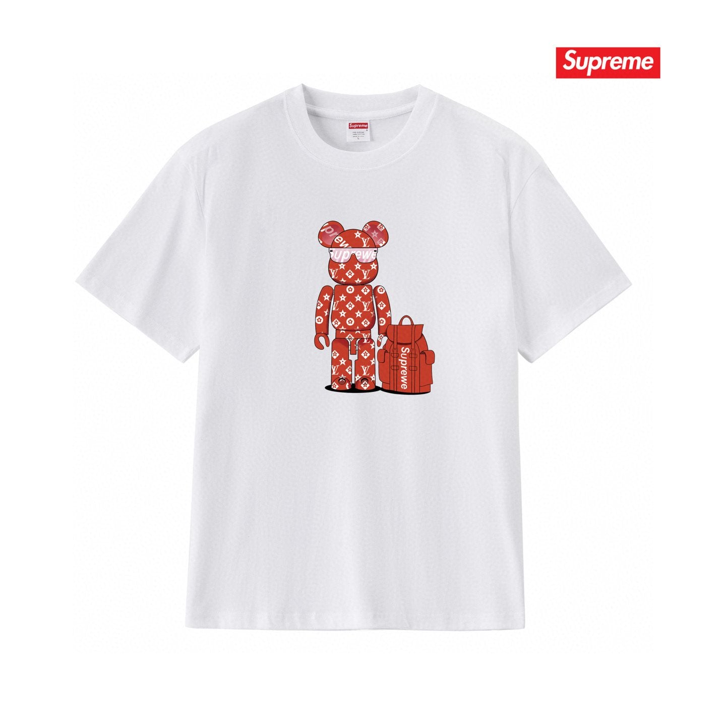 Supreme Bear-and-Bag Graphic Short-Sleeve T-Shirt — hero