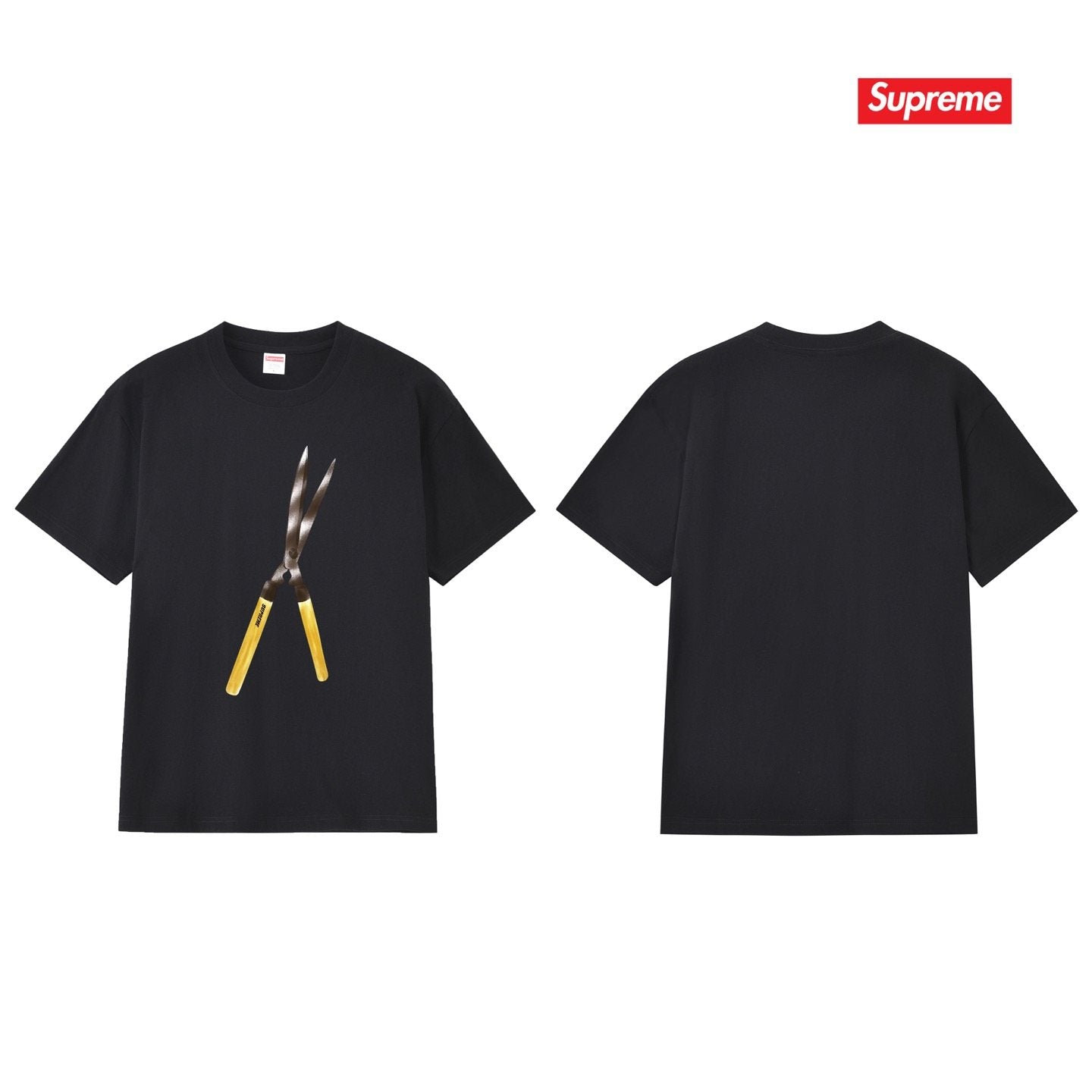 Supreme Pruning Shears Graphic T-Shirt — comparison